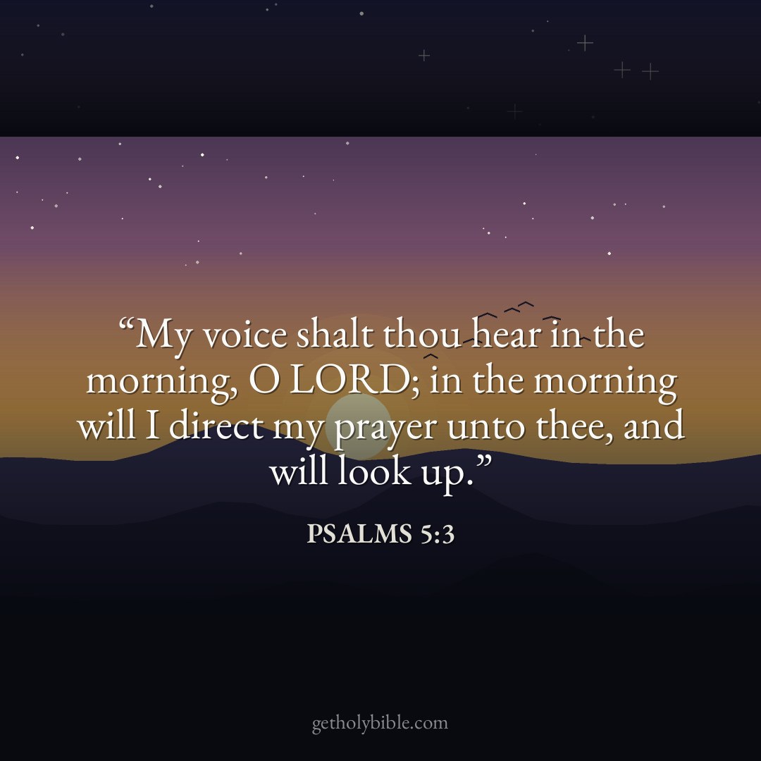 Verse of the Day — Psalms 5:3