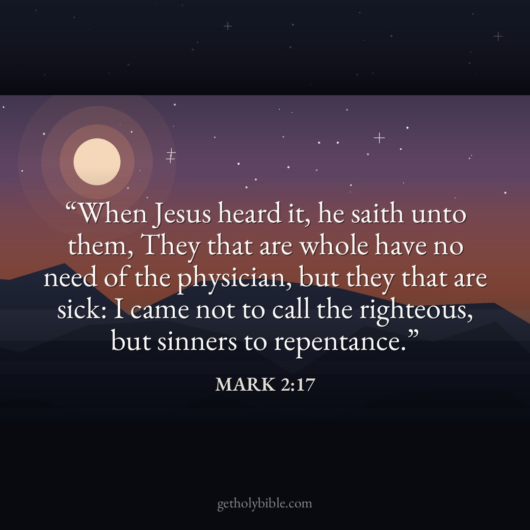 Verse of the Day — Mark 2:17