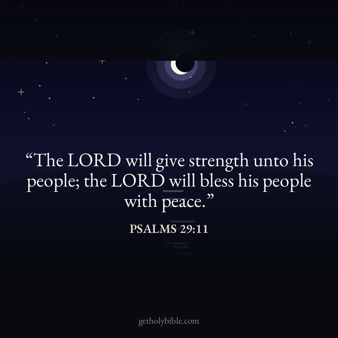 Verse of the Day — Psalms 29:11