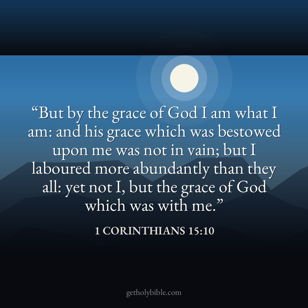 Verse of the Day — 1 Corinthians 15:10
