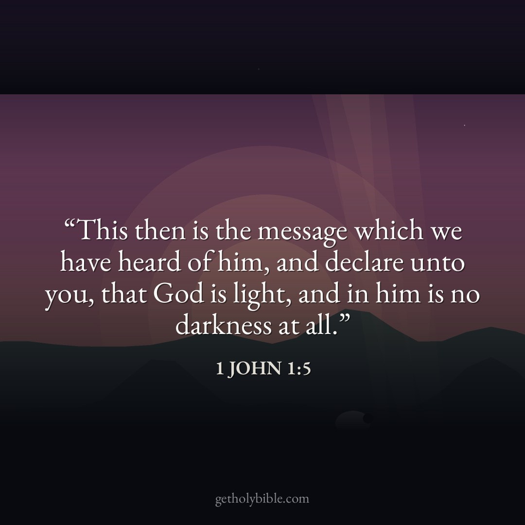 Verse of the Day — 1 John 1:5