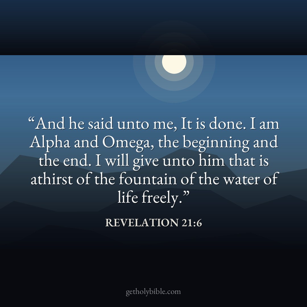 Verse of the Day — Revelation 21:6