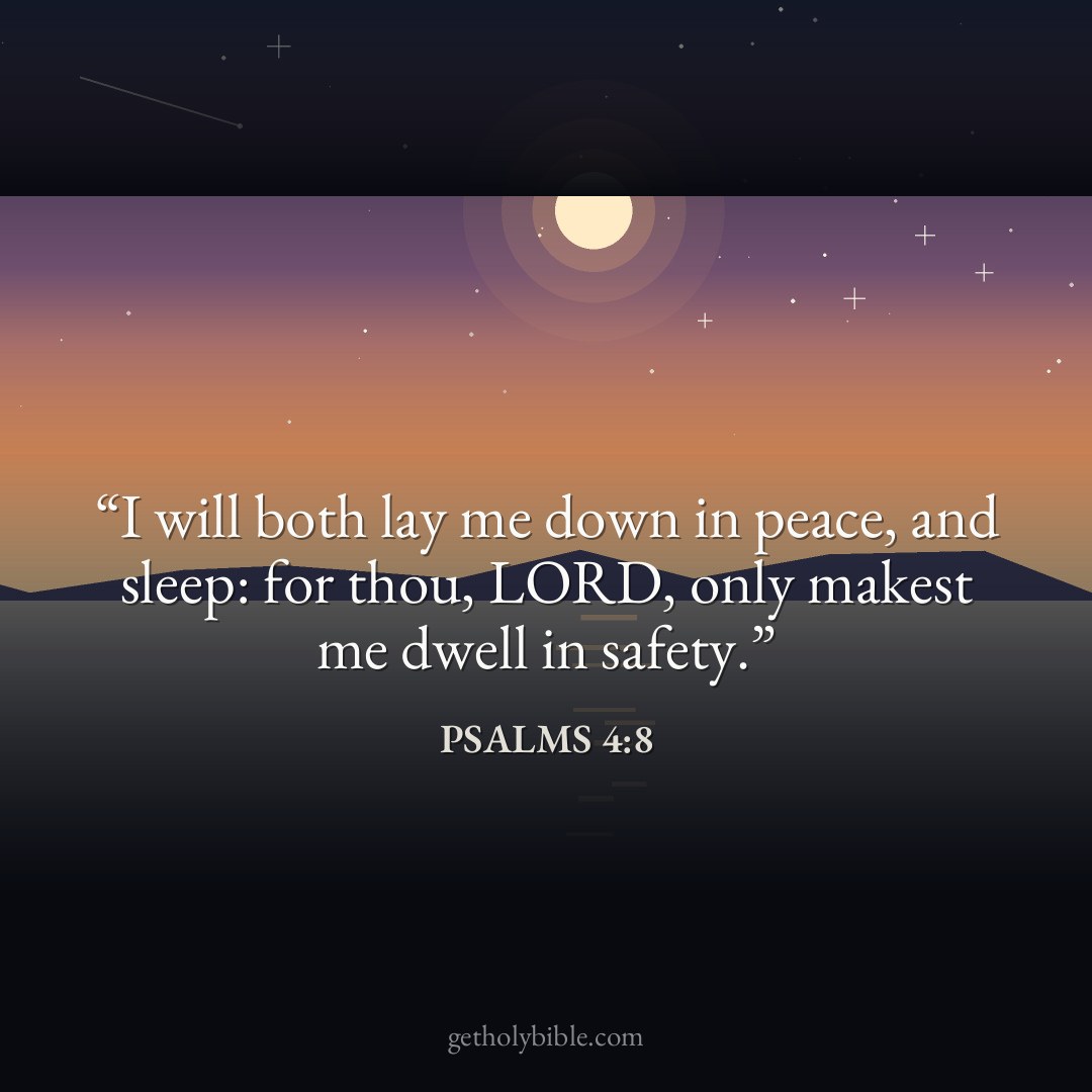 Verse of the Day — Psalms 4:8