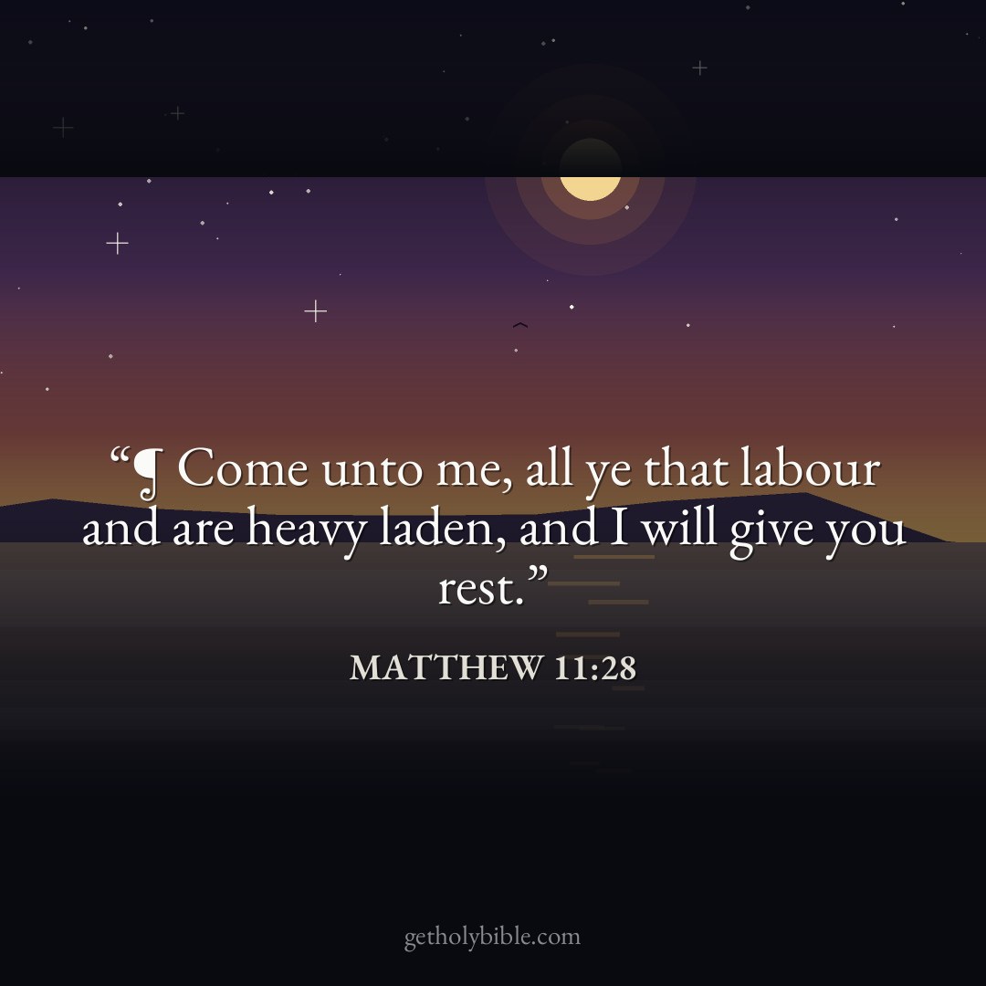 Verse of the Day — Matthew 11:28