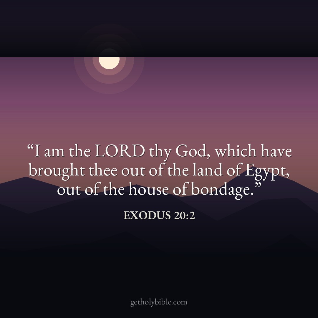 Verse of the Day — Exodus 20:2