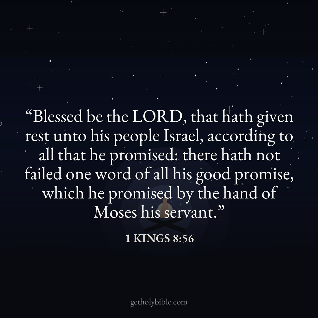 Verse of the Day — 1 Kings 8:56
