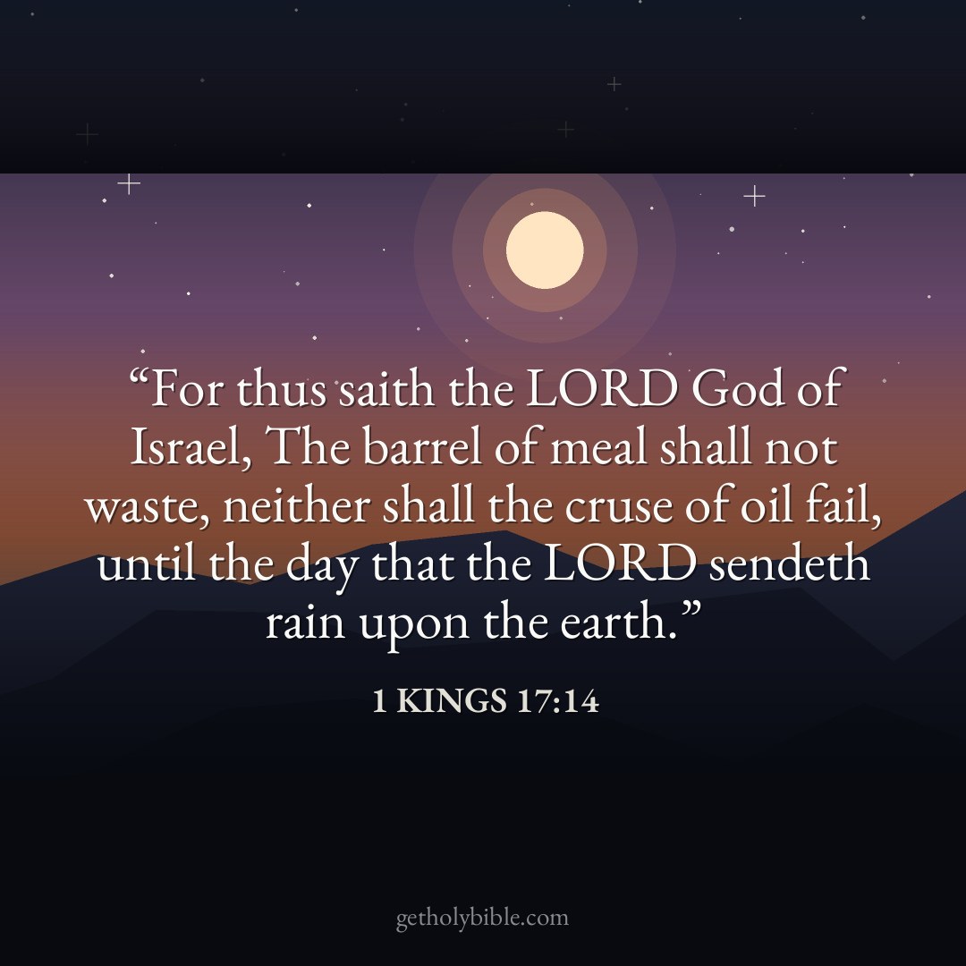 Verse of the Day — 1 Kings 17:14