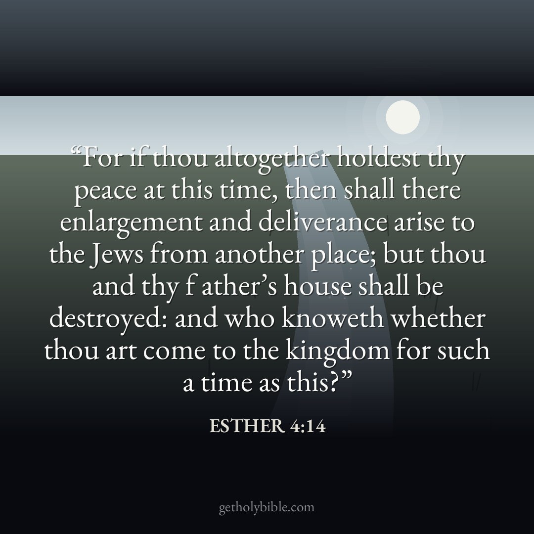 Verse of the Day — Esther 4:14