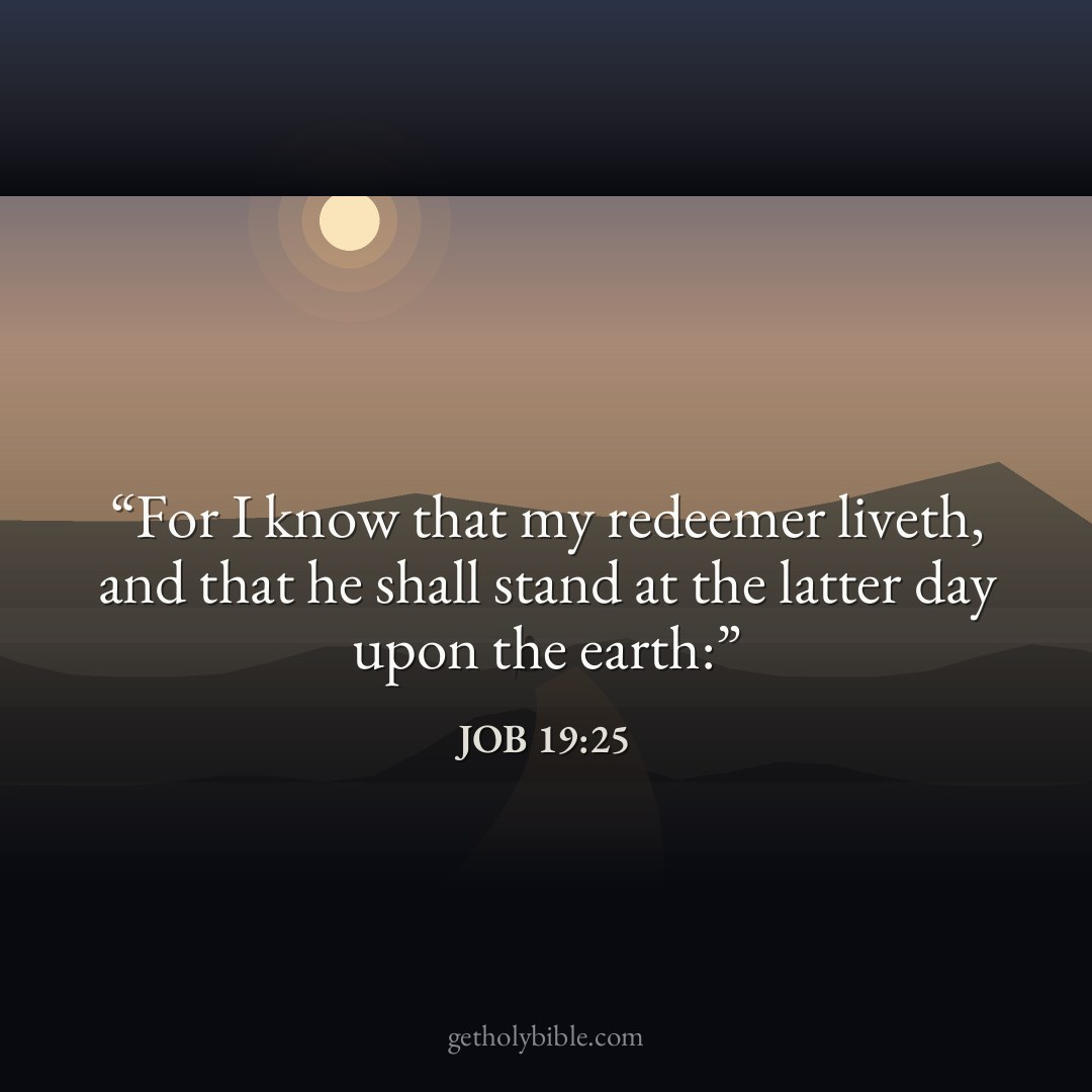 Verse of the Day — Job 19:25