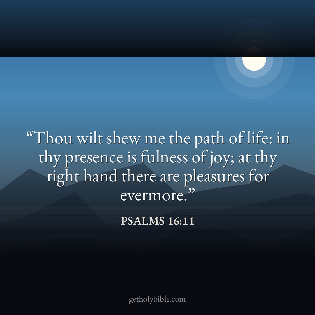 Verse of the Day — Psalms 16:11