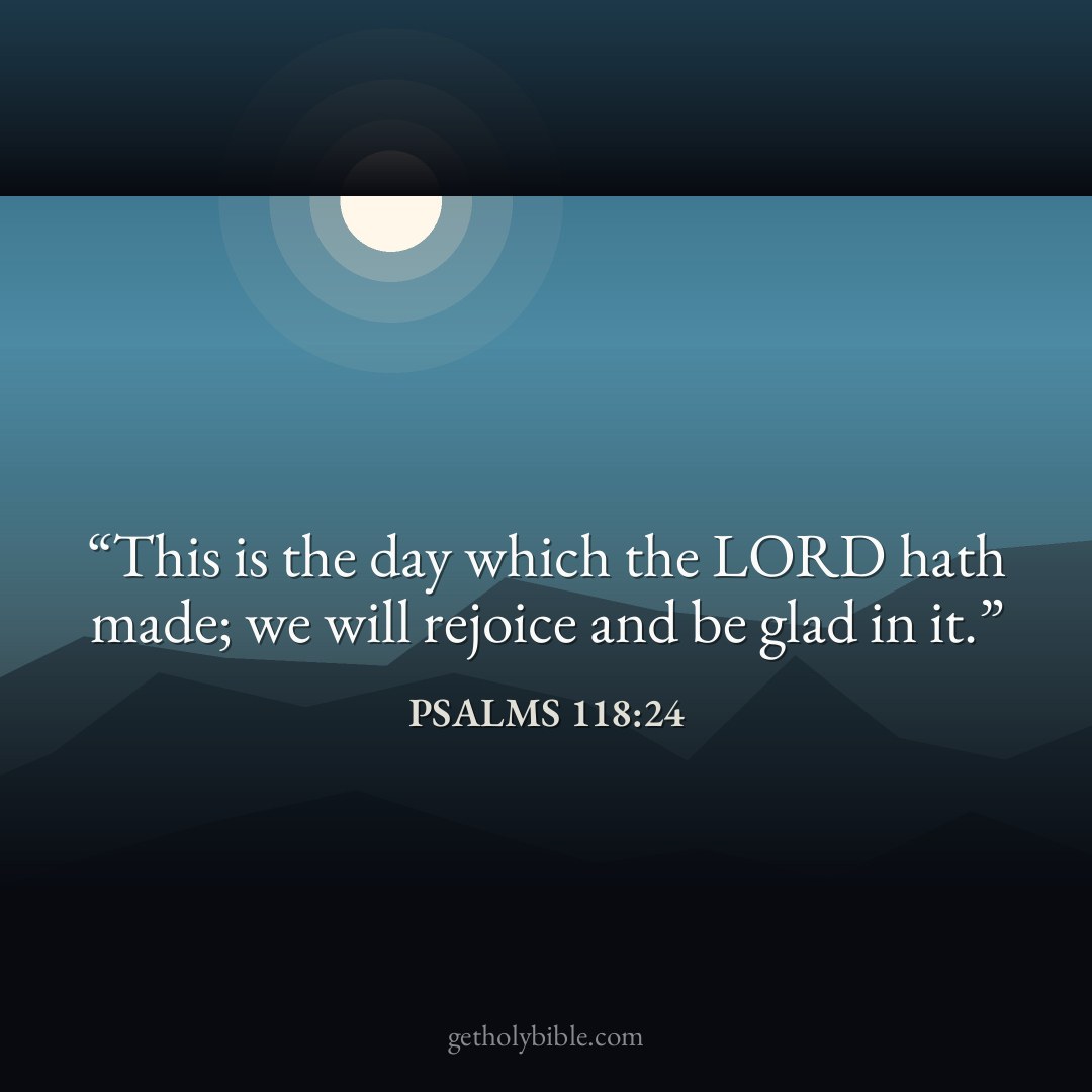 Verse of the Day — Psalms 118:24