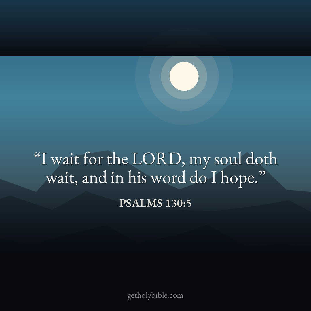 Verse of the Day — Psalms 130:5