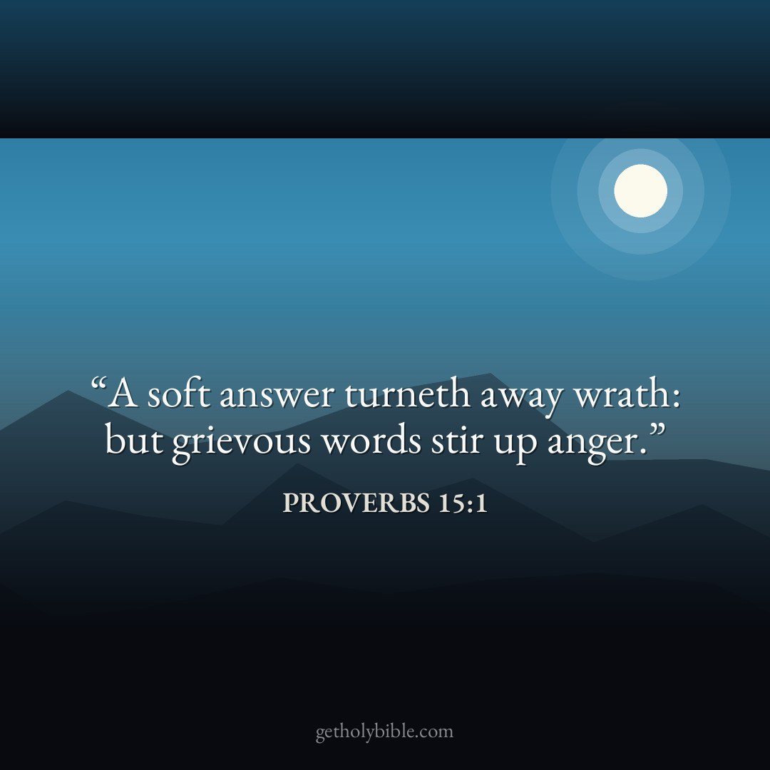 Verse of the Day — Proverbs 15:1