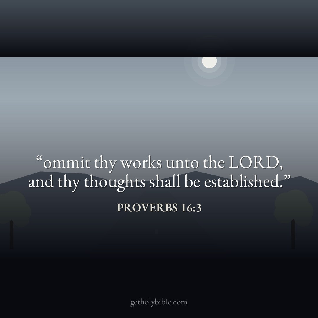 Verse of the Day — Proverbs 16:3