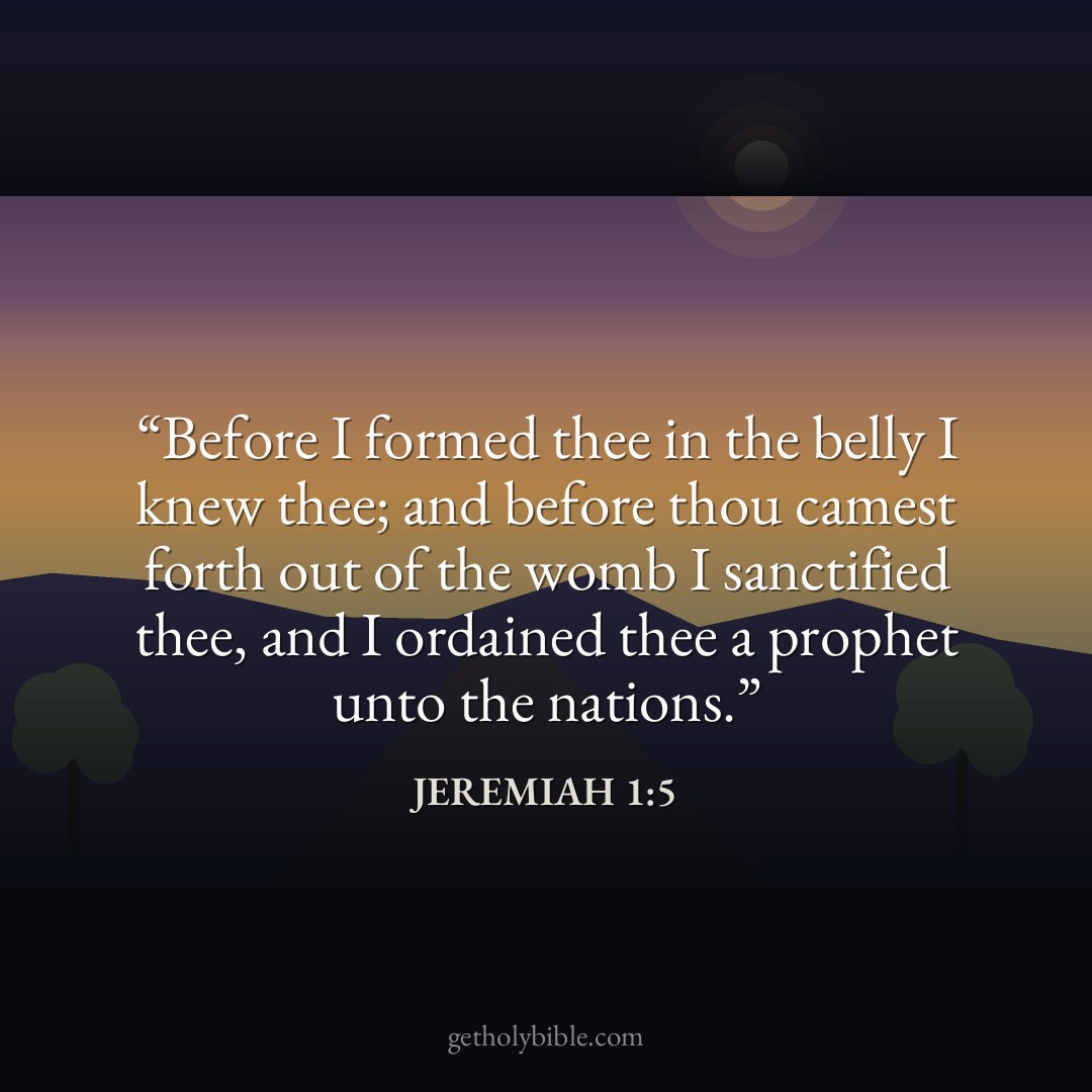 Verse of the Day — Jeremiah 1:5