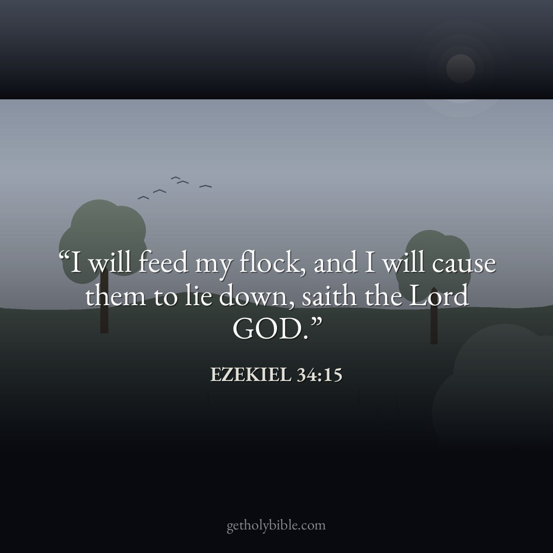 Verse of the Day — Ezekiel 34:15
