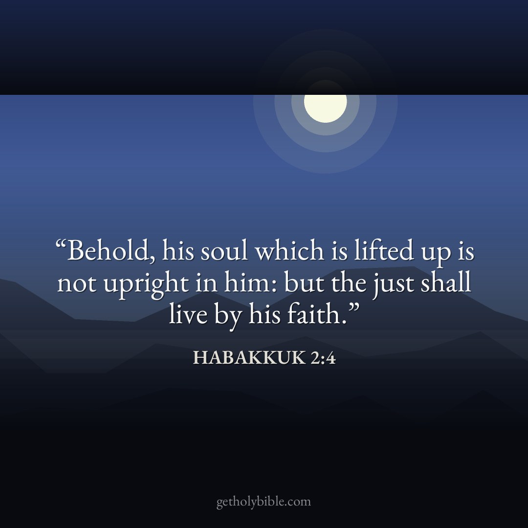 Verse of the Day — Habakkuk 2:4