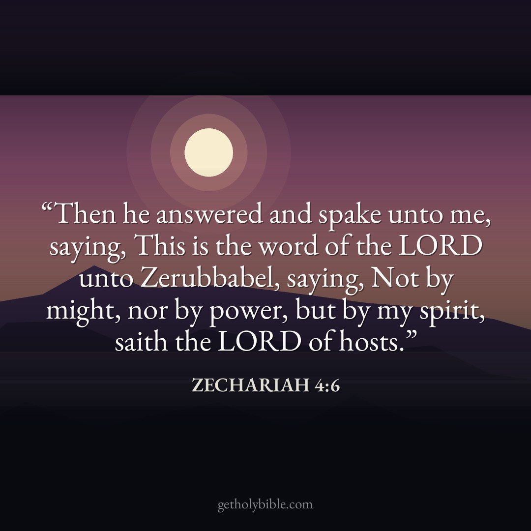 Verse of the Day — Zechariah 4:6