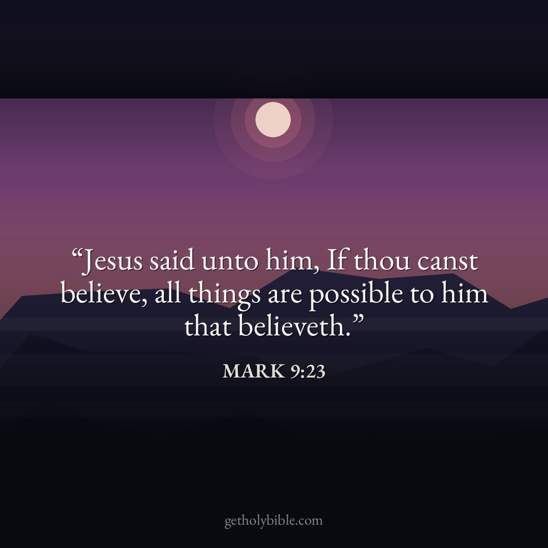 Verse of the Day — Mark 9:23