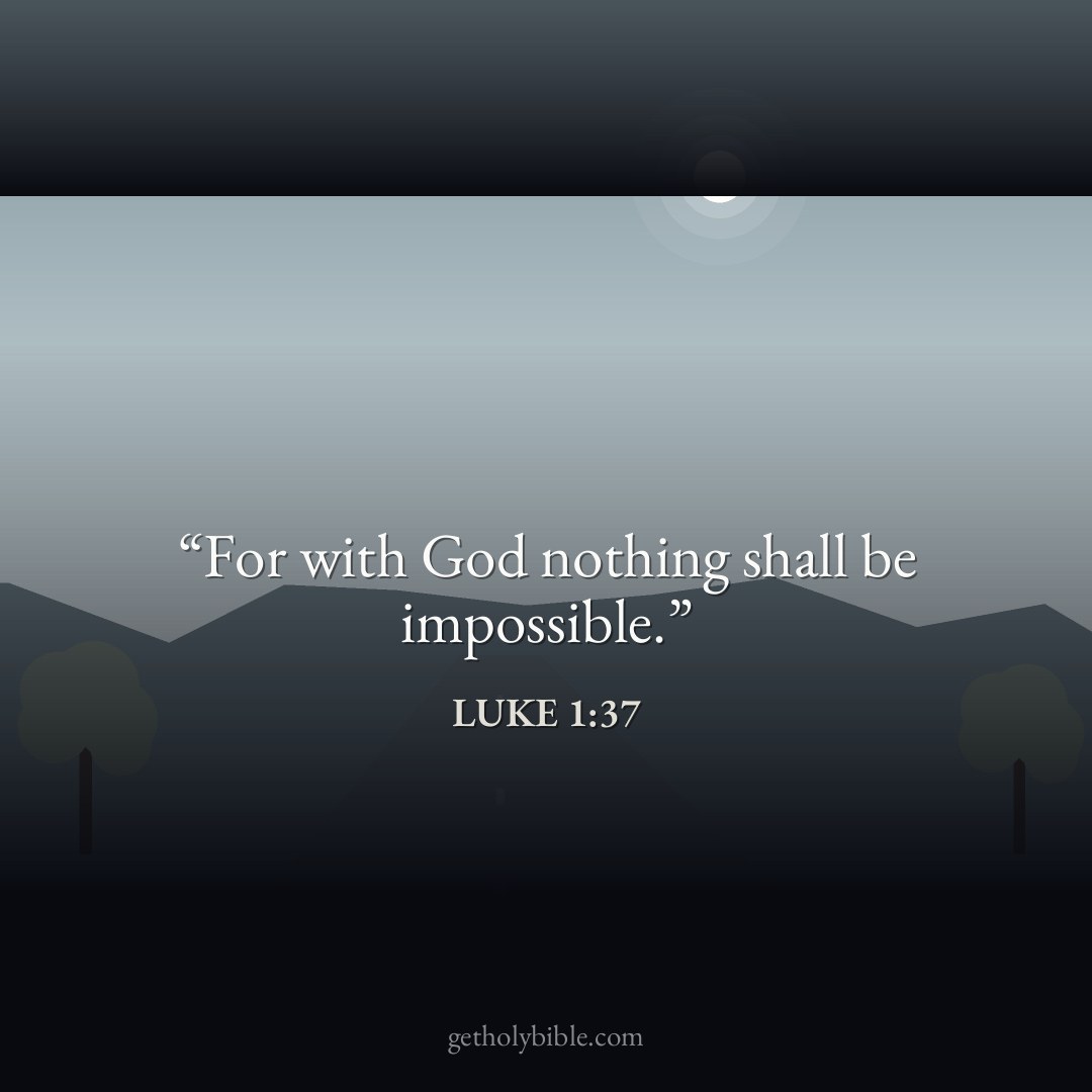 Verse of the Day — Luke 1:37