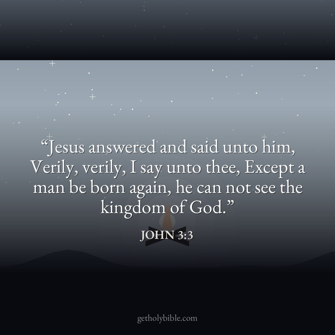 Verse of the Day — John 3:3