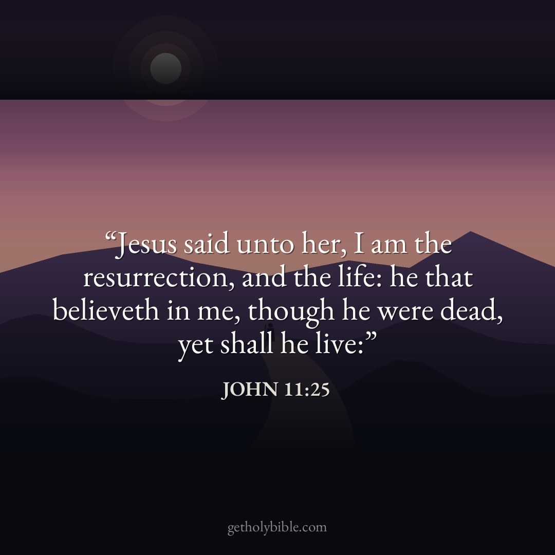 Verse of the Day — John 11:25