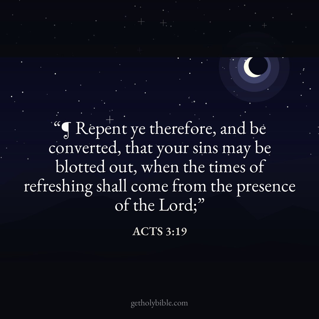 Verse of the Day — Acts 3:19
