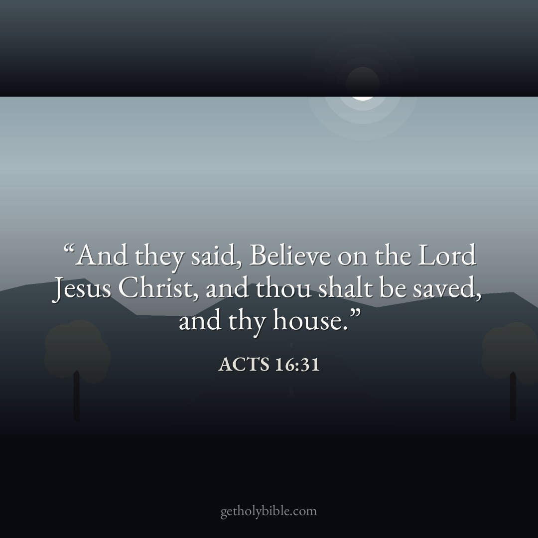 Verse of the Day — Acts 16:31
