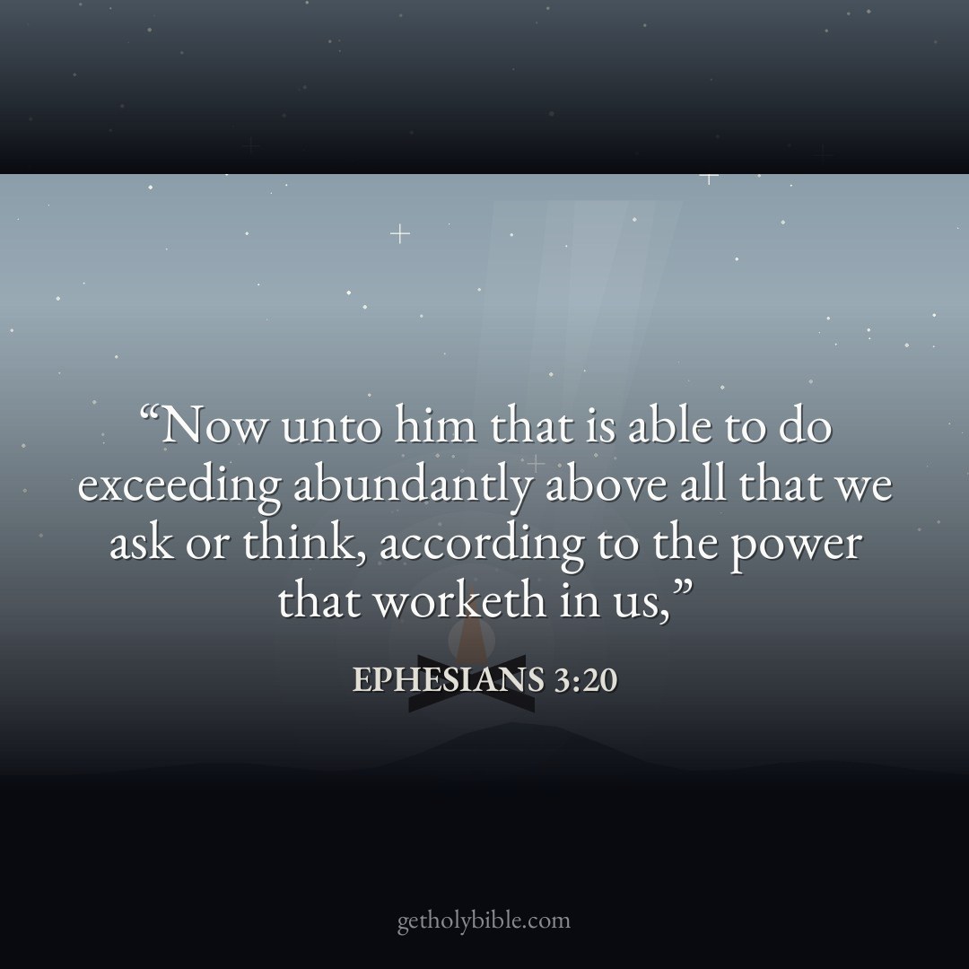Verse of the Day — Ephesians 3:20