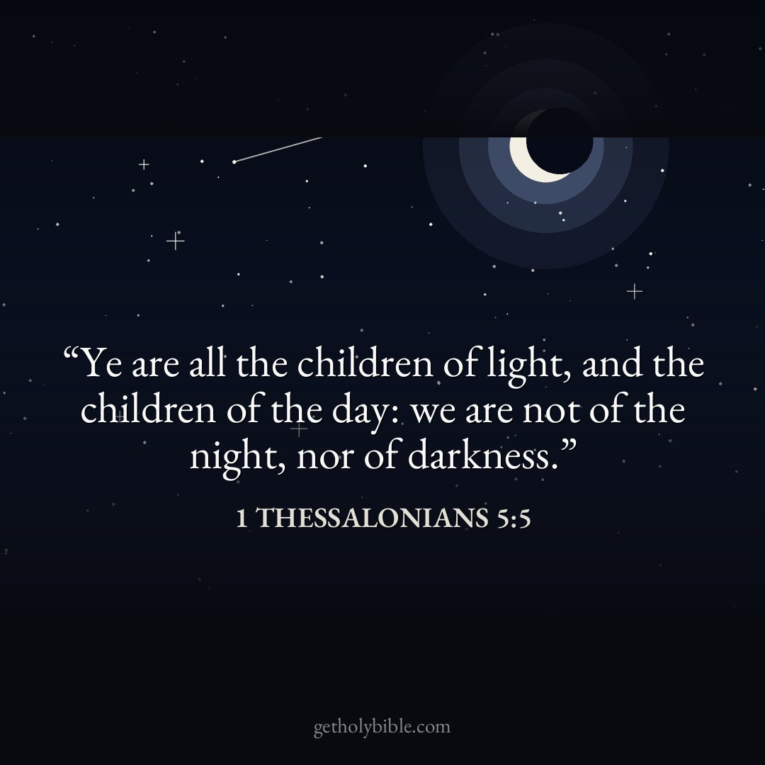 Verse of the Day — 1 Thessalonians 5:5