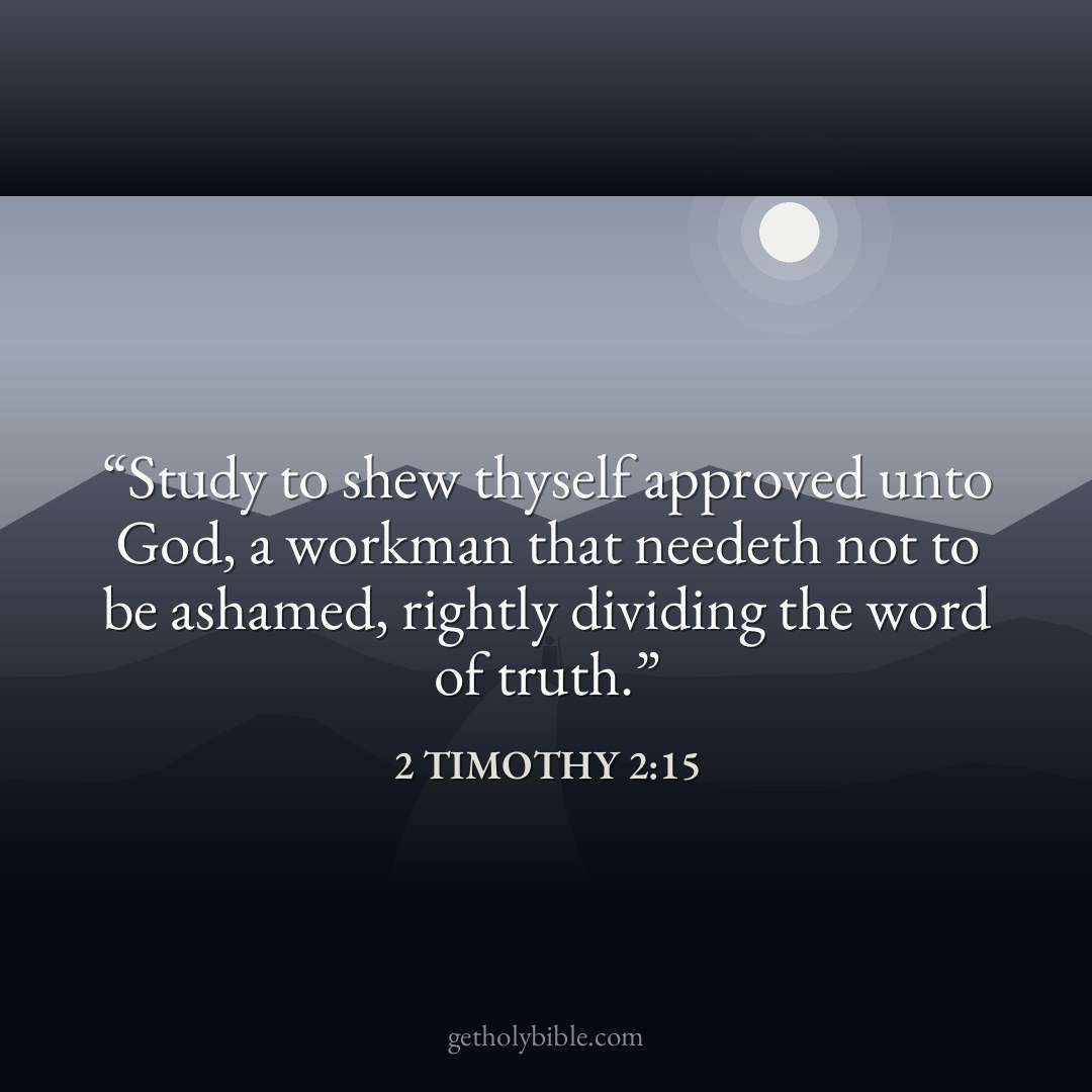 Verse of the Day — 2 Timothy 2:15