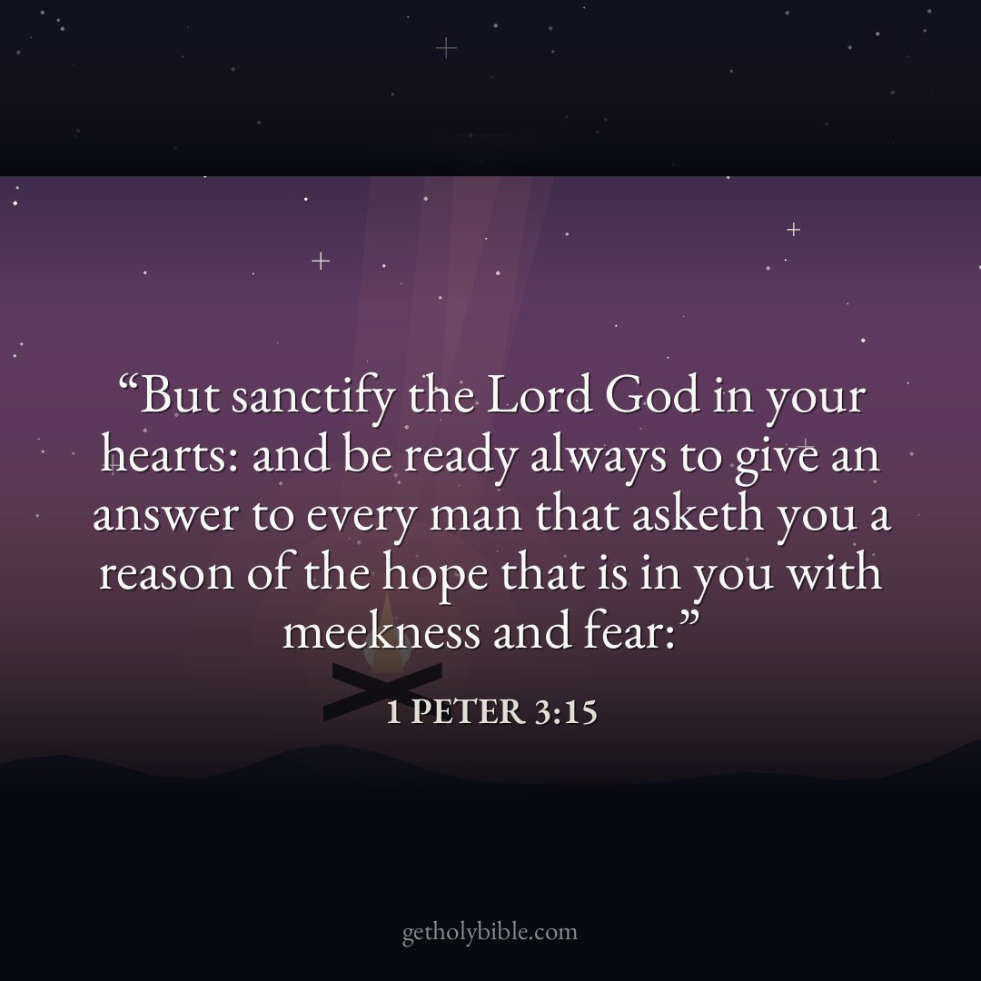 Verse of the Day — 1 Peter 3:15
