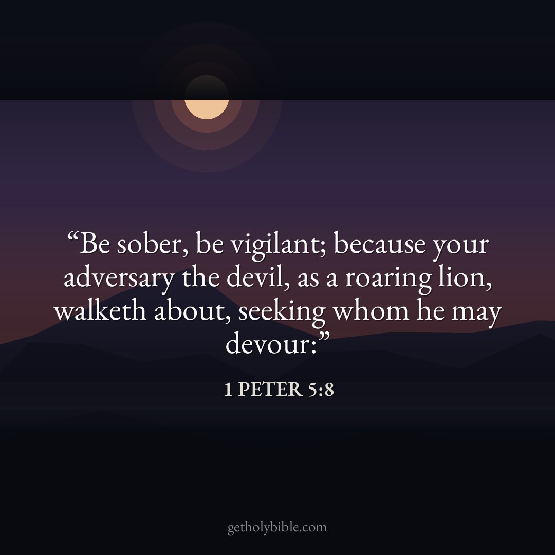Verse of the Day — 1 Peter 5:8
