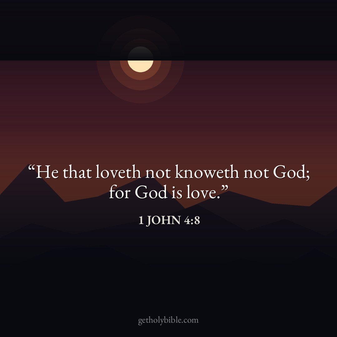 Verse of the Day — 1 John 4:8