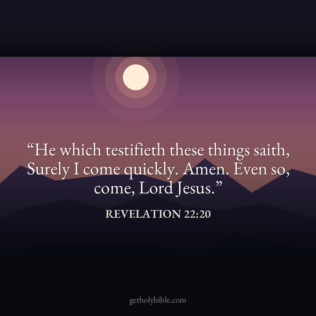 Verse of the Day — Revelation 22:20