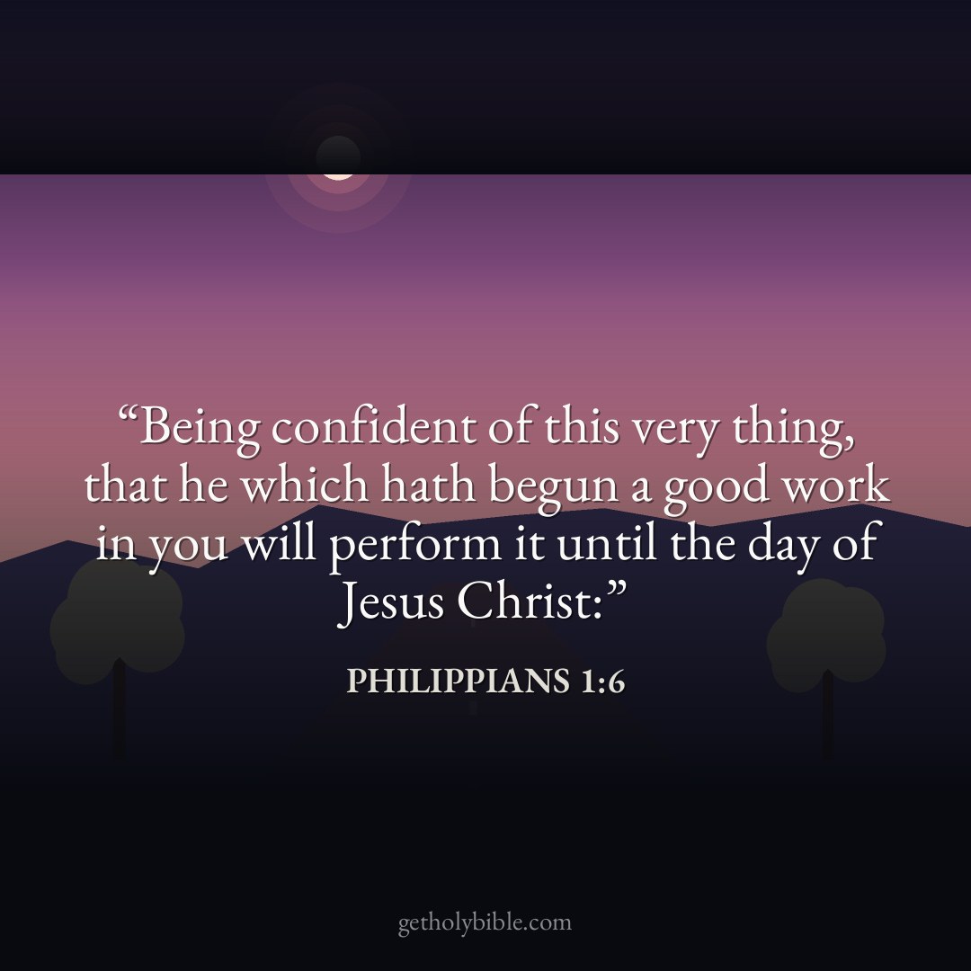 Verse of the Day — Philippians 1:6