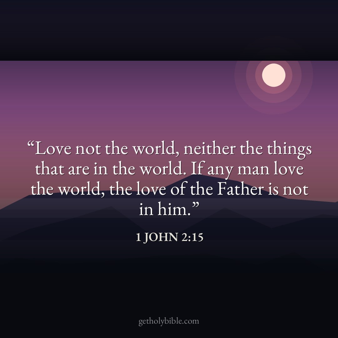 Verse of the Day — 1 John 2:15