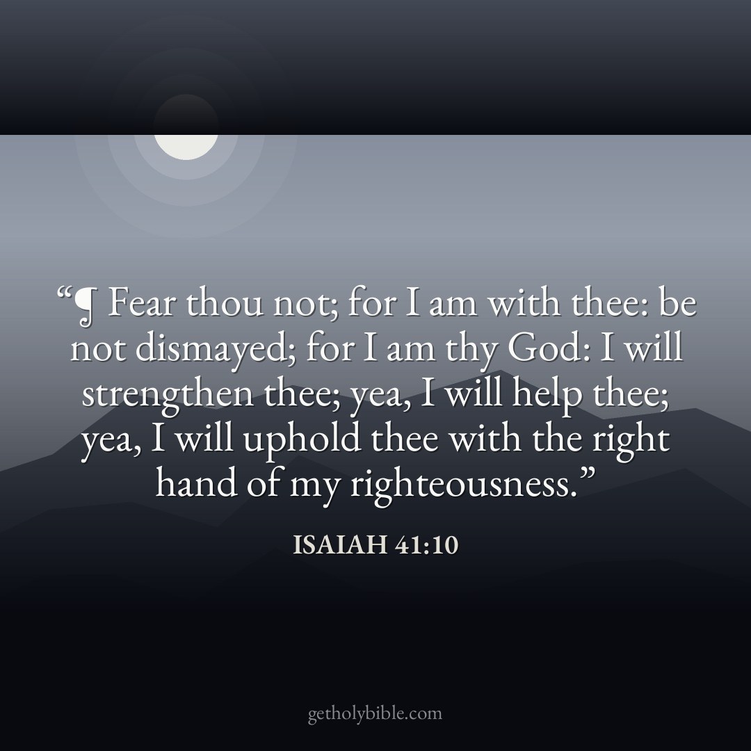 Verse of the Day — Isaiah 41:10