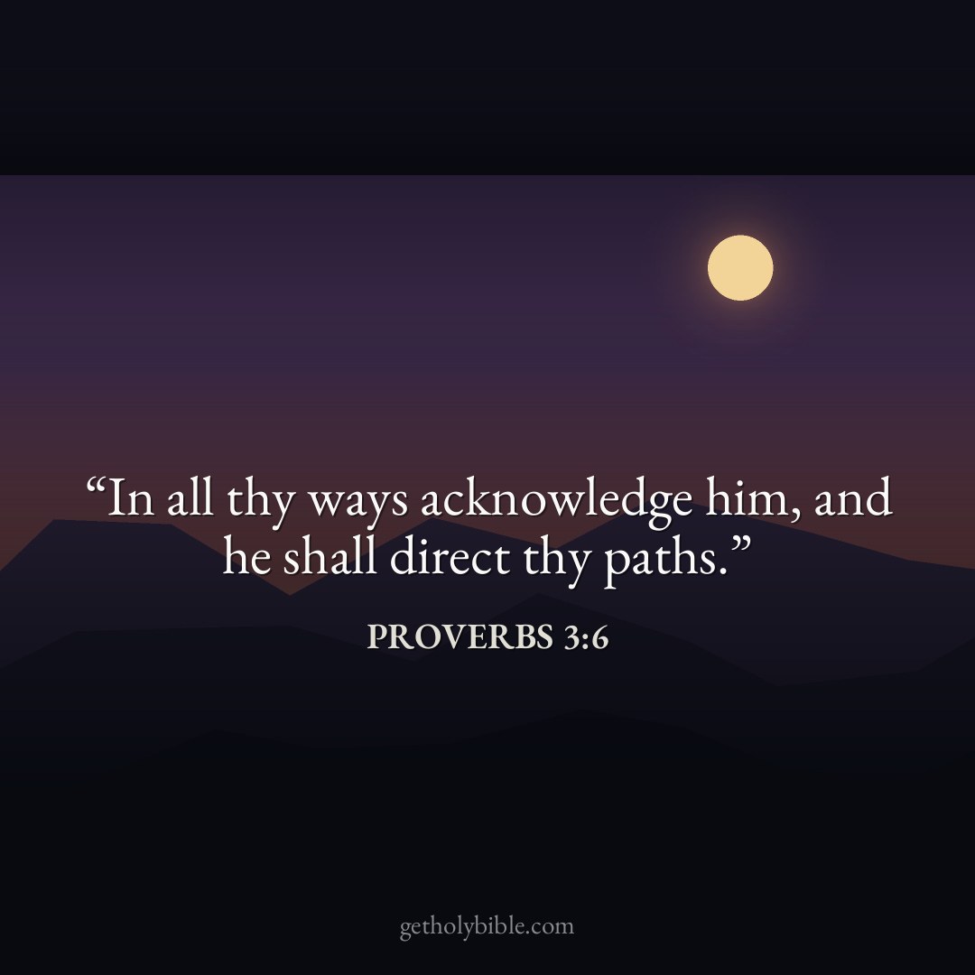 Verse of the Day — Proverbs 3:6