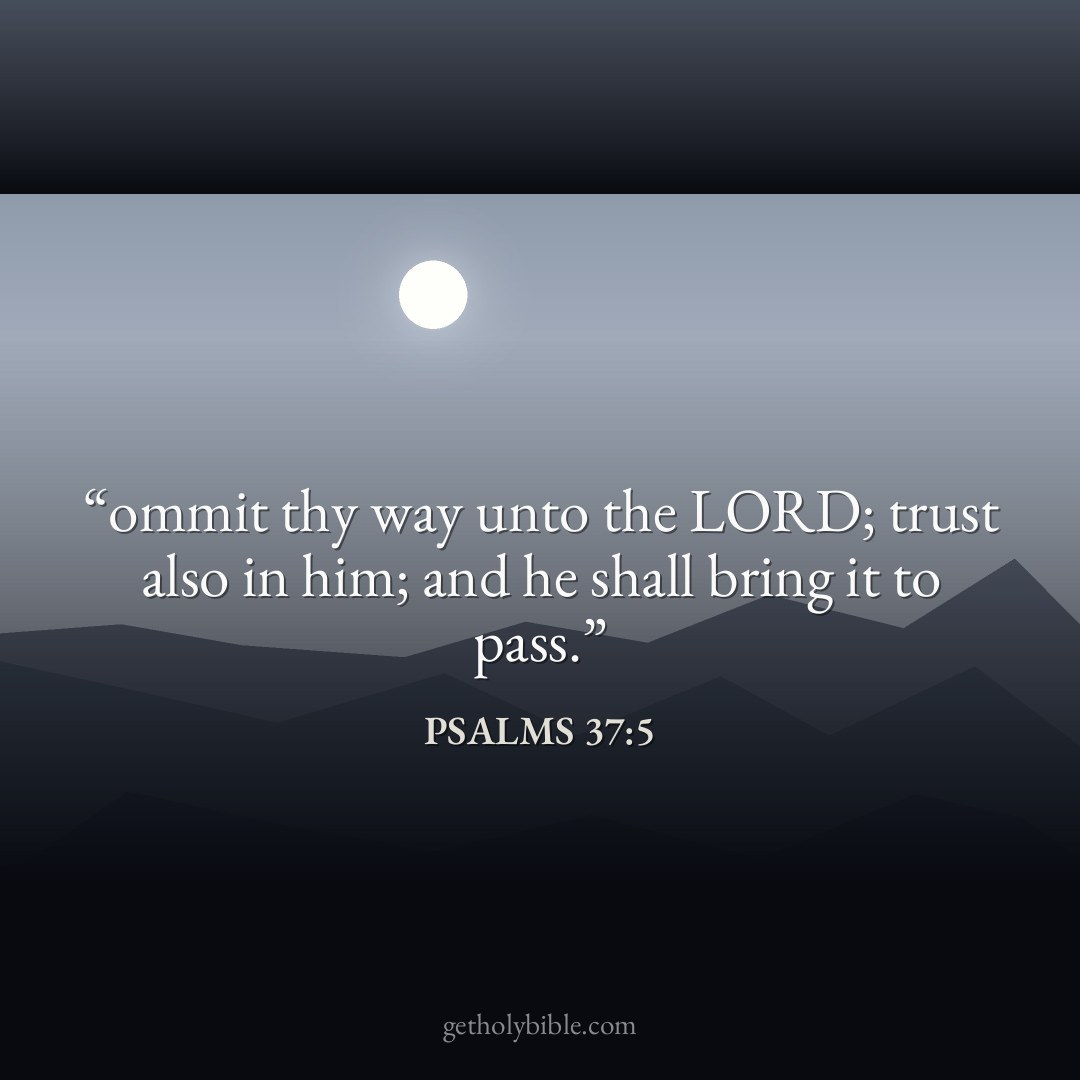Verse of the Day — Psalms 37:5