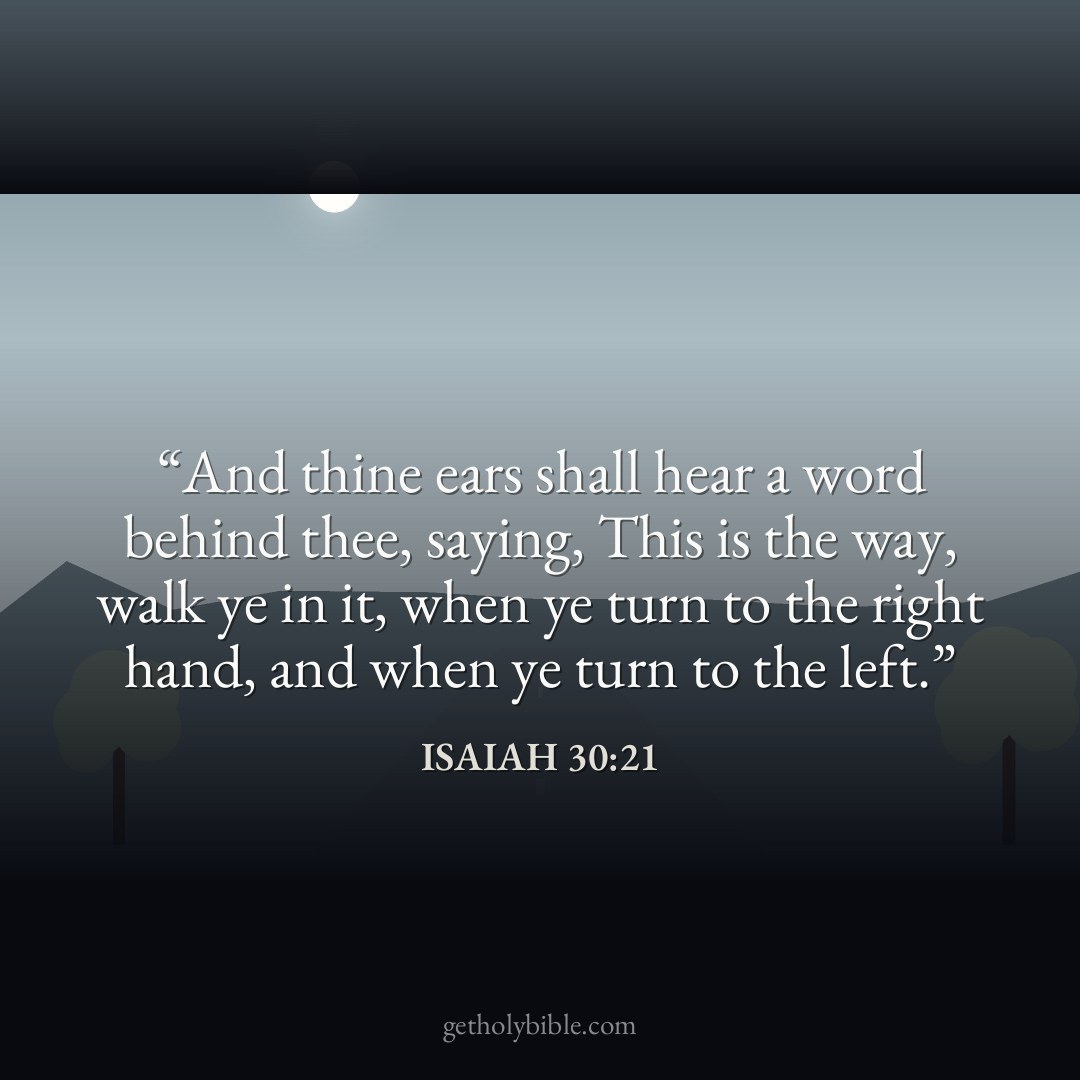 Verse of the Day — Isaiah 30:21