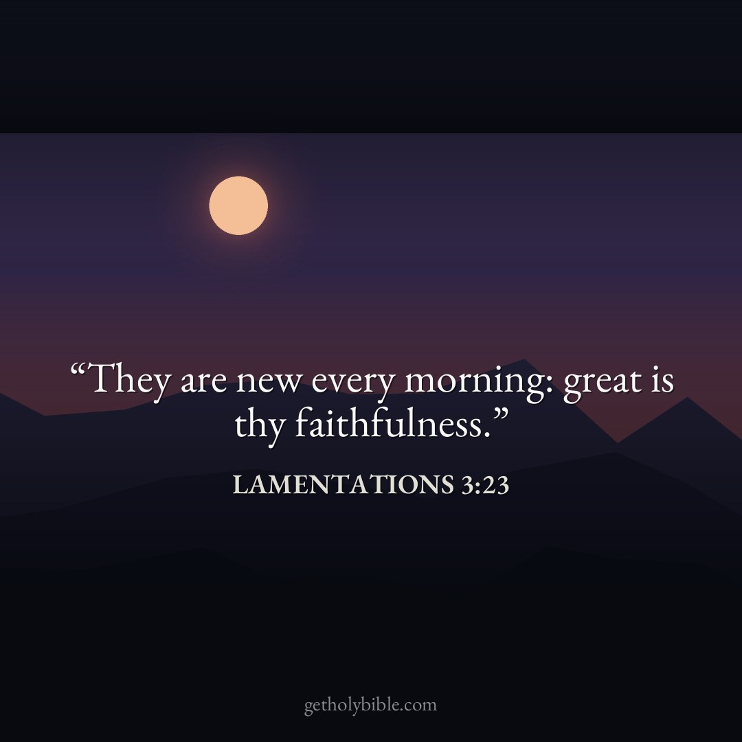 Verse of the Day — Lamentations 3:23