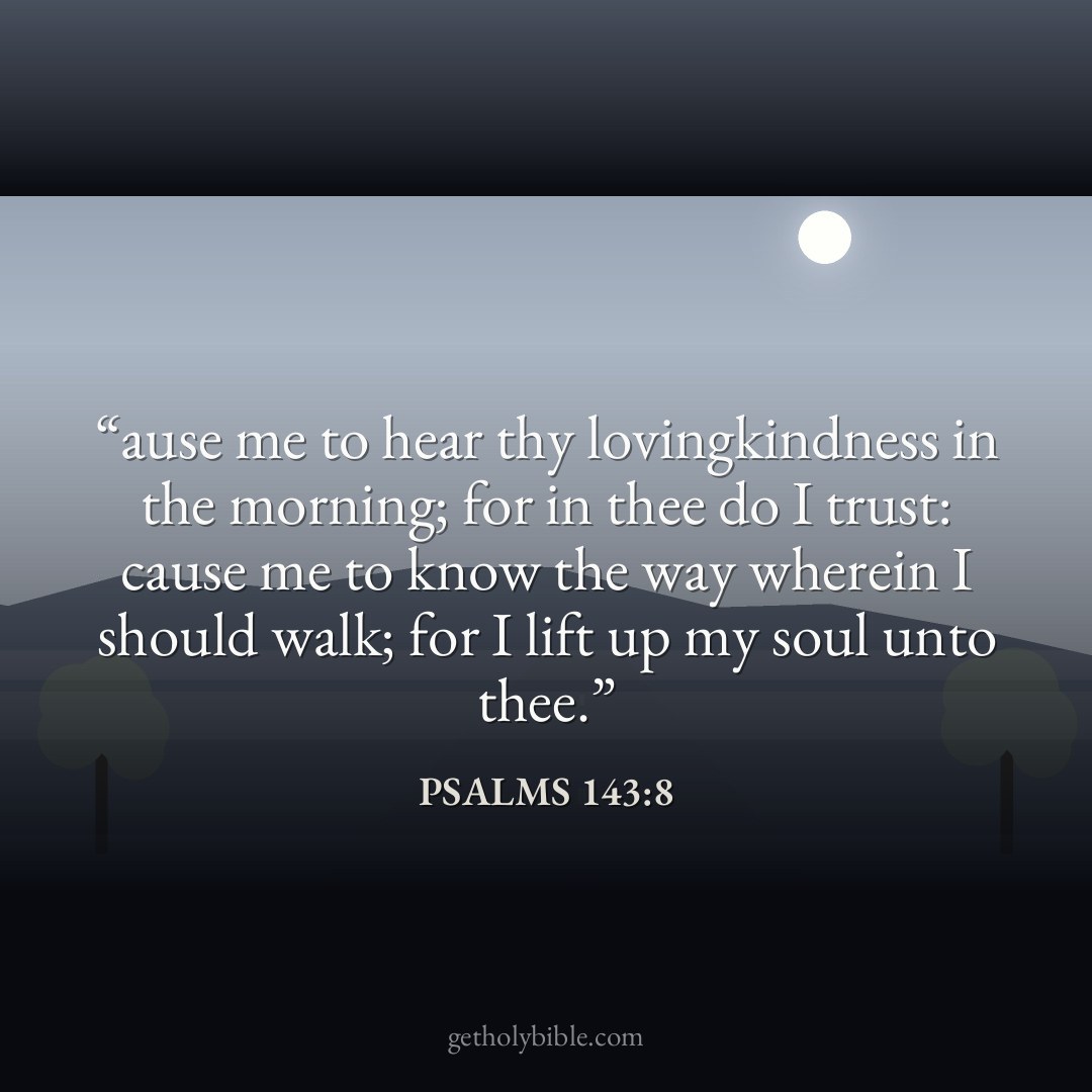 Verse of the Day — Psalms 143:8