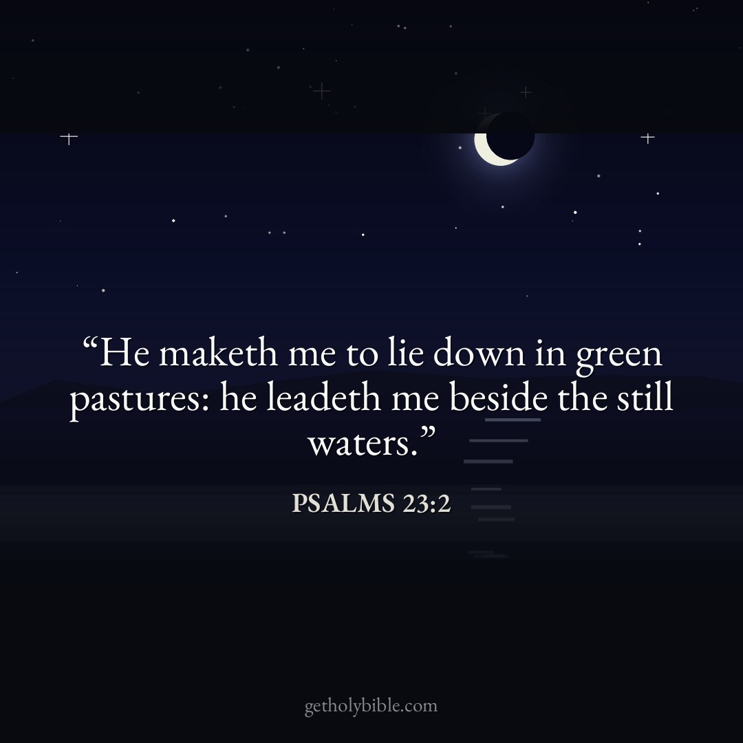 Verse of the Day — Psalms 23:2