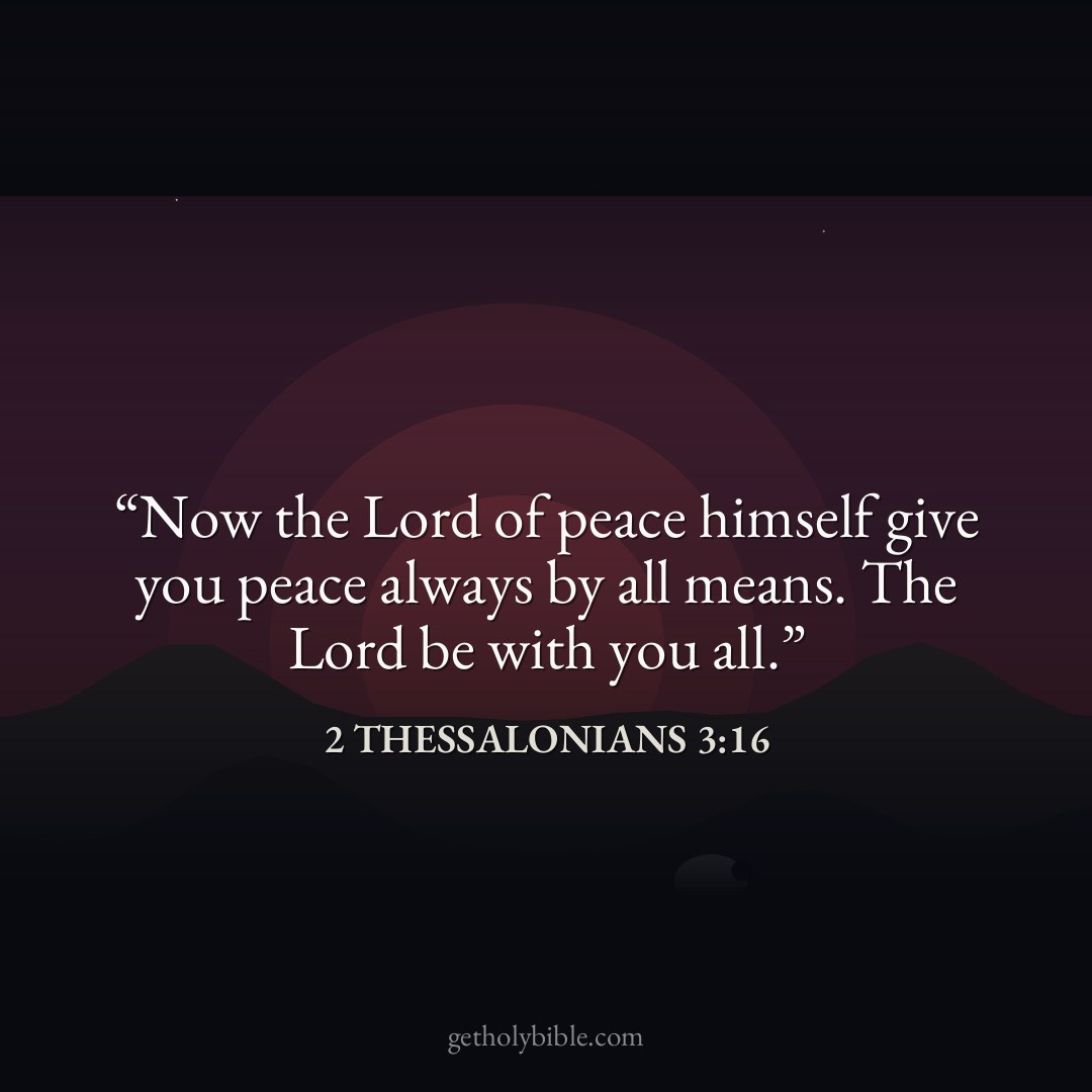 Verse of the Day — 2 Thessalonians 3:16