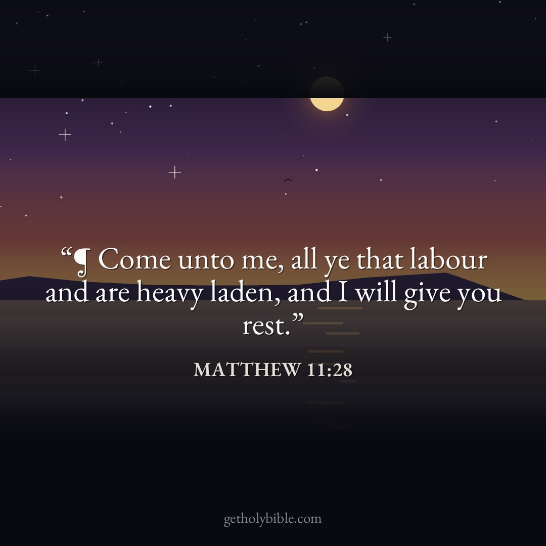 Verse of the Day — Matthew 11:28