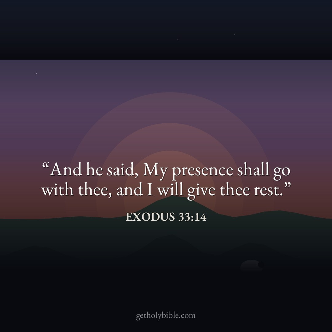 Verse of the Day — Exodus 33:14