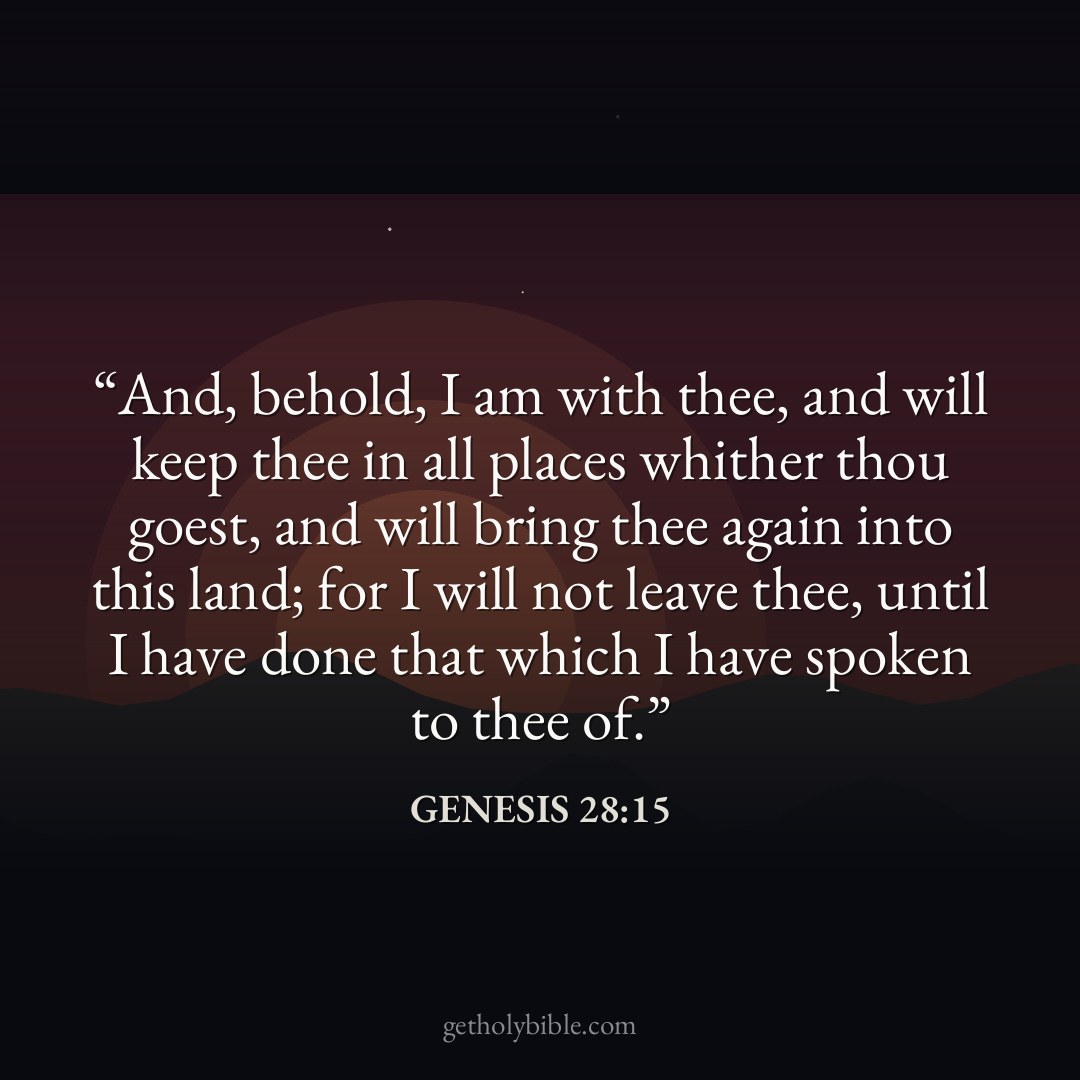 Verse of the Day — Genesis 28:15