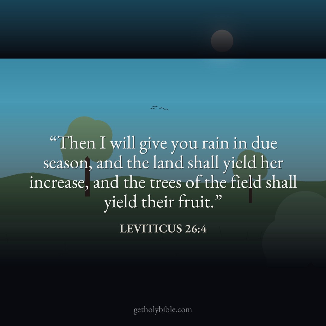 Verse of the Day — Leviticus 26:4