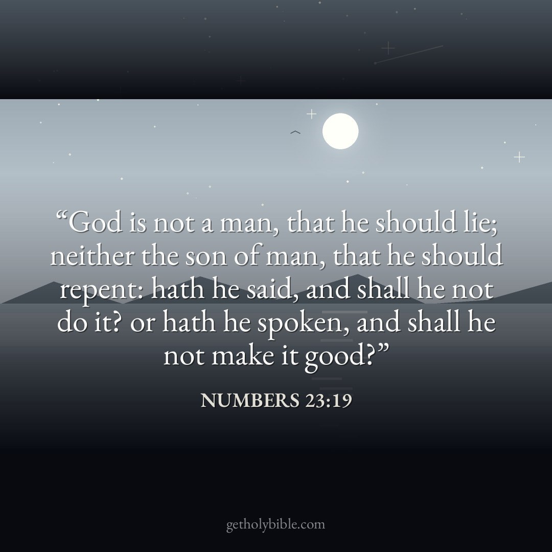 Verse of the Day — Numbers 23:19